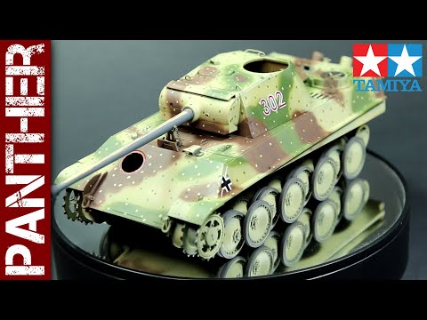 Видео: Окраска камуфляжем «Засада» — Panther G Late (модель Tamiya в масштабе 1/35)