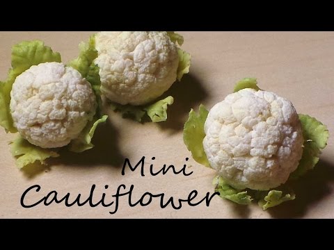 Видео: ПРОСТАЯ миниатюрная цветная капуста — урок по полимерной глине