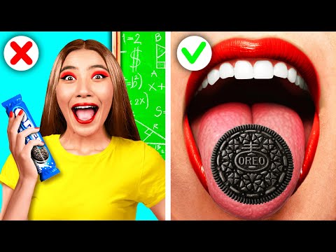 Видео: Как Пронести Сладости в Класс | Смешные Cитуации от GoFun Challenge