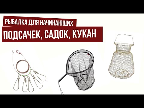 Видео: Подсачек, садок, кукан \ Рыбалка для начинающих