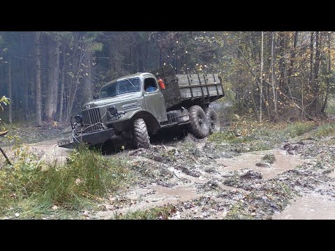 Видео: Советский грузовик ЗиЛ-157 против подготовленных внедорожников