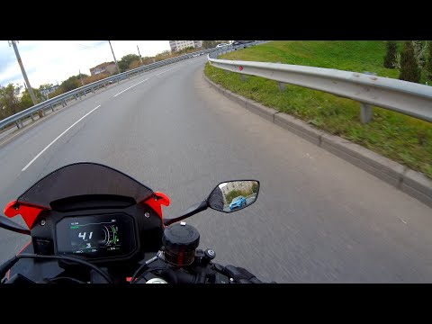 Видео: Первый выезд на зайчике / VOGE RR 525 / обкатка / новый мотоцикл