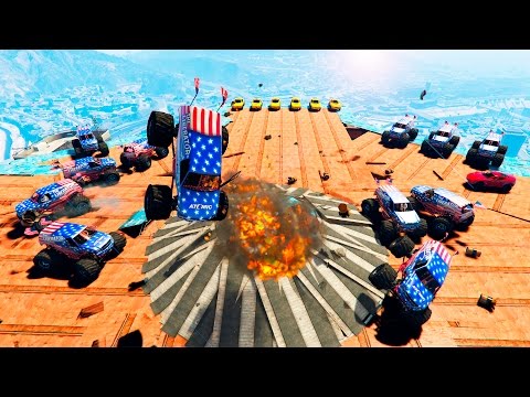 Видео: САМОЕ БЕЗУМНОЕ ДЕРБИ НА ГРУЗОВИКАХ (GTA 5 Смешные моменты)