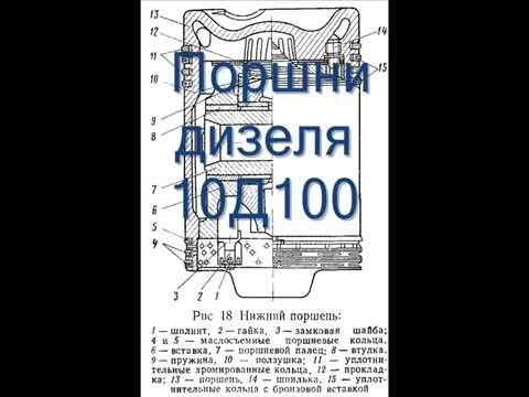 Видео: Поршни дизеля 10Д100