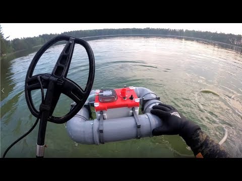 Видео: ОЗЕРО МЕЧТА/Поиск золота с системой хука/Underwater metaldetecting / Hookah system