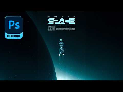 Видео: Дизайн космического постера | Пошаговое руководство по Photoshop