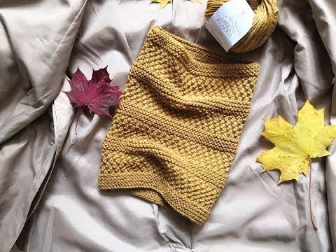 Видео: Красивый и теплый снуд труба спицами