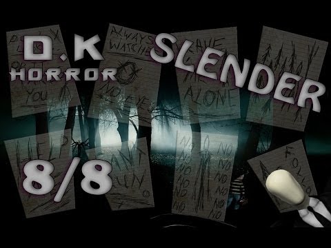 Видео: 8/8 записок ПОЛНОЕ ПРОХОЖДЕНИЕ ОТ Д.К.( КАК пройти Slender ???)