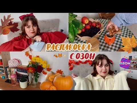 Видео: Распаковка с OZON. Покупки для уюта и осенней атмосферы 🥧🍂🧸