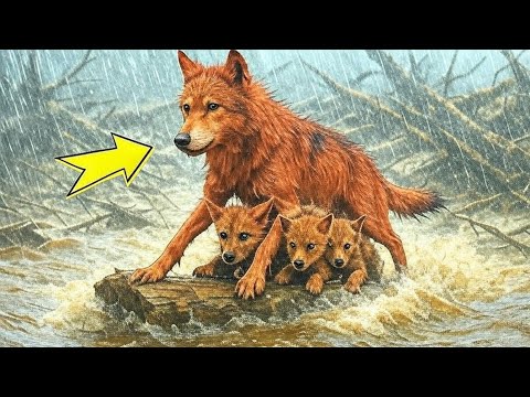 Видео: ВОЛЧИЦА С ЩЕНКАМИ ОТЧАЯННО ДЕРЖАЛАСЬ НА ПЛОТУ... ТО, ЧТО БЫЛО ДАЛЬШЕ, ДО СЛЁЗ!