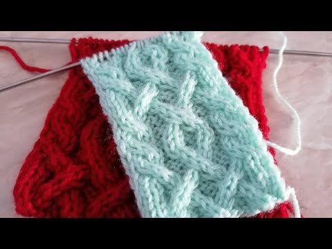 Видео: Очень Красивый Популярный Аранский Узор. Вязание Спицами.