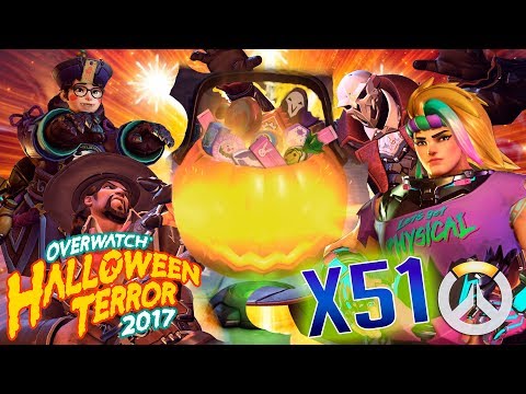 Видео: 51 КОНТЕЙНЕР НА ХЭЛЛОУИН 2017! ❰OVERWATCH❱