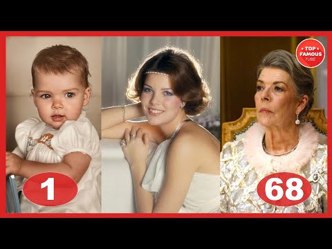 Видео: Принцесса Монако Каролина сквозь годы ⭐ Трансформация от 1 до 68 лет