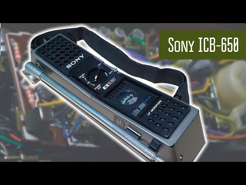 Видео: Sony ICB-650 "Little John" японская СиБи радиостанция 70х годов. 27 МГц
