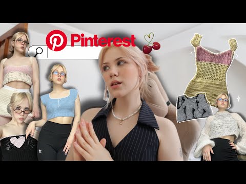 Видео: Вяжу ВЕЩИ ИЗ PINTEREST!🍒( или как я прошла ПОЧТИ бесплатную психотерапию)