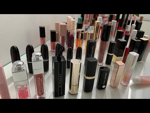 Видео: Моя коллекция помад и блесков 98 штук!!!