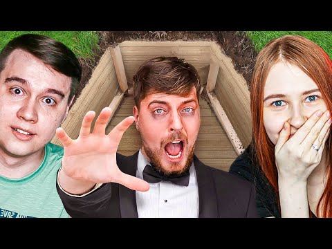 Видео: Я провел 50 часов, погребённый заживо - РЕАКЦИЯ НА MRBEAST C ЖЕНОЙ