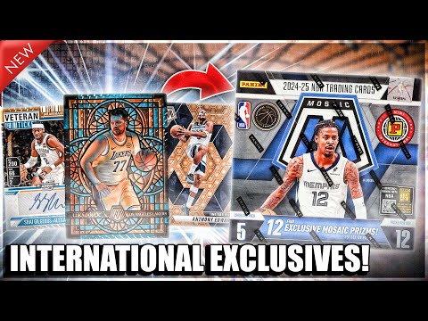 Видео: НОВЫЕ МЕЖДУНАРОДНЫЕ ЭКСКЛЮЗИВЫ! | Обзор коробки Panini Mosaic International NBA 2024-25