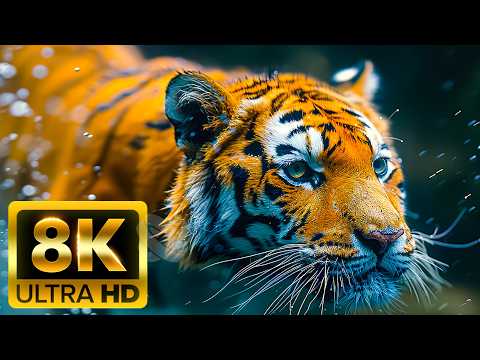 Видео: УДИВИТЕЛЬНАЯ КОЛЛЕКЦИЯ ЖИВОТНЫХ — 8K (60 кадров в секунду) HDR — со звуками природы