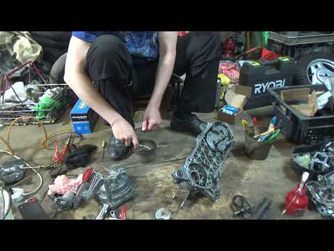 Видео: Сборка мотора Suzuki Lets 2 Итали Часть 1