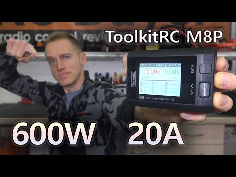 Видео: До 8S Lipo, мощная и небольшая зарядка ToolkitRC M8P 600W 20A.