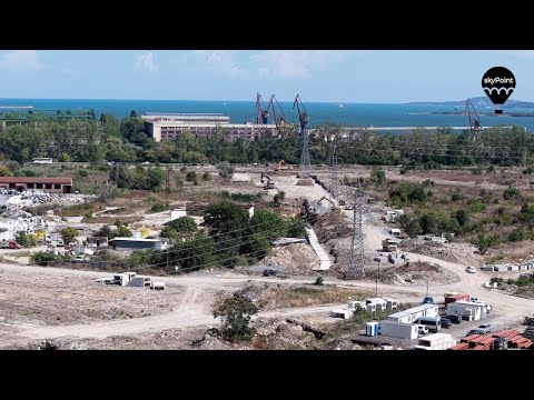 Видео: Строительство местной полосы движения на дороге I-9 в направлении южной промышленной зоны в Бургасе