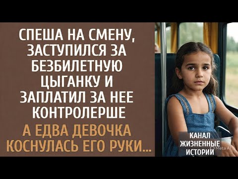 Видео: Спеша на смену, заступился за безбилетную цыганку и заплатил за нее… А едва девочка коснулась руки…