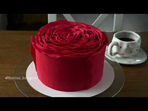 Видео: 🌹Как сделать простой и эффектный декор торта 🌹