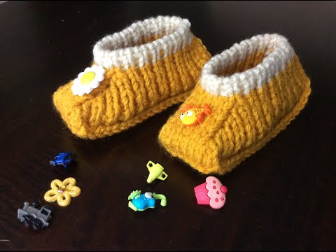 Видео: Тапочки / следки для ребёнка. Мастер класс.