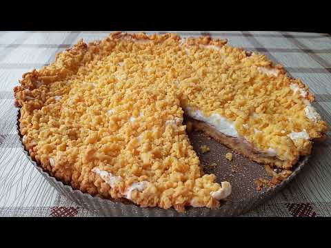Видео: Невероятно вкусный яблочный пирог.  Incredibly delicious apple pie.