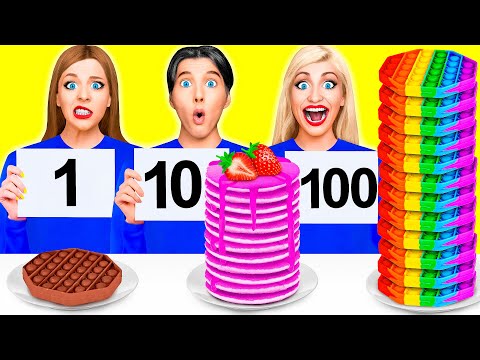 Видео: 100 Слоев Еды Челлендж | Потрясающие Кухонные Лайфхаки от Multi DO Best