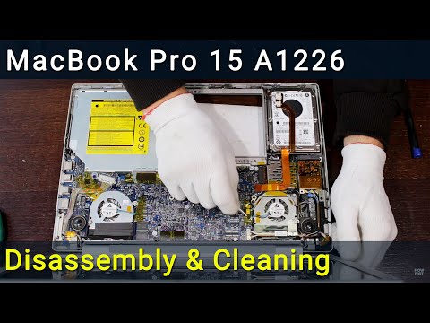 Видео: MacBook Pro 15 A1226 Разборка, чистка вентилятора от пыли и замена термопасты