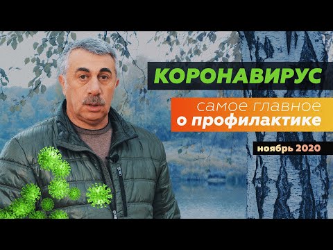 Видео: Коронавирус. Самое главное о профилактике на сегодня | Ноябрь 2020. | Доктор Комаровский