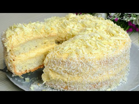 Видео: Ангельский торт, который тает во рту! Все ищут этот рецепт! Торт за 5 минут!