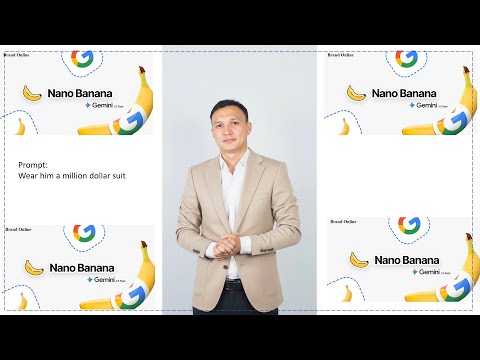 Видео: ЖИ Nano Banana ЖИ фотошоп қалай қолданамыз?
