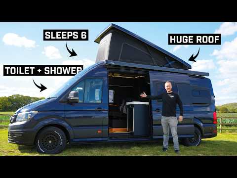 Видео: Уникальный тур на кемпере VW Crafter | 6 спальных мест + готовность к бездорожью