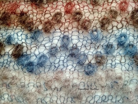 Видео: Узоры спицами. МК как вязать нупы (NUPP)