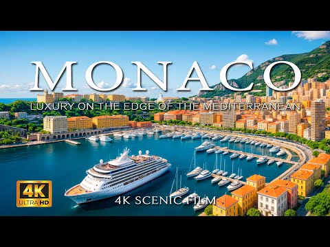 Видео: Роскошная атмосфера Монако 4K 2025 🏖️🇲🇨 Вид с воздуха на Ривьеру с музыкой Deep House 🌊