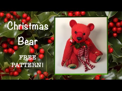 Видео: Рождественский медведь || БЕСПЛАТНЫЙ ШАБЛОН || Пошаговое руководство с Lisa Pay