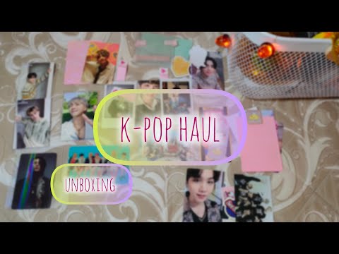 Видео: частично грустная распаковка / unboxing неожиданного картона / k-pop haul; bts, stray kids 🙌