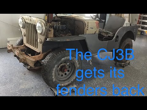 Видео: Willys Jeep CJ3B, лёгкая реставрация #4, восстановление крыла
