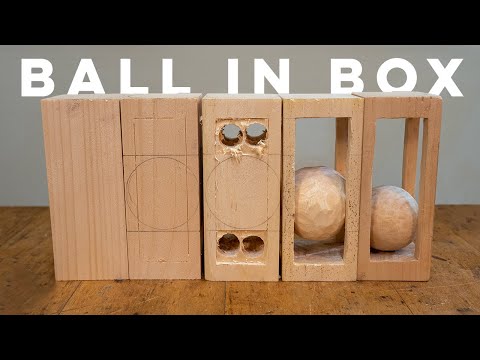 Видео: Как вырезать шар внутри коробки