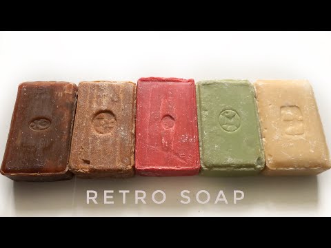 Видео: АСМР резка сухих старых мыл/ ASMR cutting dry very old soaps