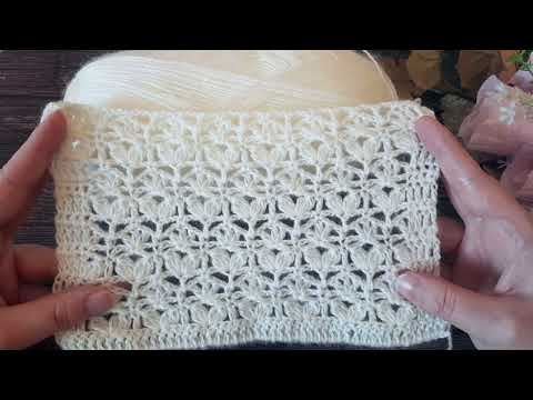 Видео: 🤗Придумала НОВЫЙ, ажурный узор КРЮЧКОМ.💖 (N 146)