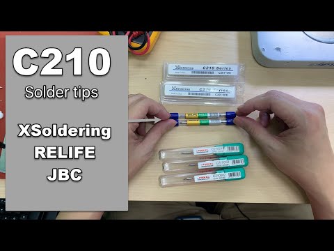 Видео: 【Обзор】Жала для паяльников JBC C210 — Relife, Xsoldering и Nameless [Часть 1]