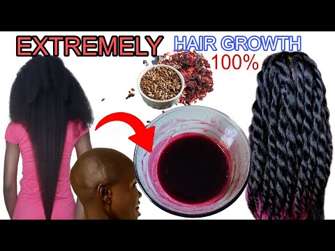Видео: Делайте это каждый день после мытья, и ваши волосы будут расти как сумасшедшие | Гибискус и семен...