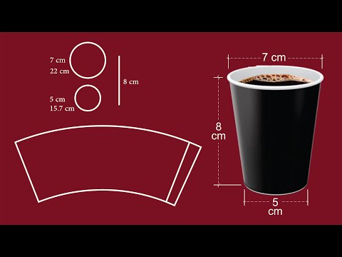 Видео: 02 Бумажные стаканчики - Дизайн Dieline в Illustrator - Adobe Illustrator