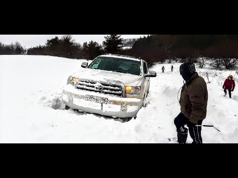Видео: Toyota Sequoia снова в деле.Renault Duster и Нивы . Маршрут не пройден !!!