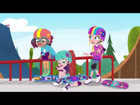 Видео: урок катания на роликах 💥весь эпизод | Polly Pocket Pоссия | 3+