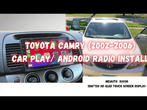 Видео: Toyota Camry (2002-2006) Интегрированная магнитола CarPlay Android Auto.